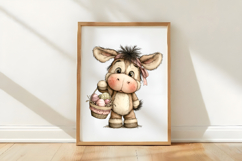 Whimsical Easter Donkey Clipart Product Image 3