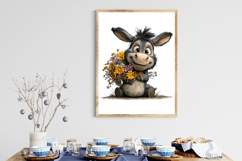 Whimsical Easter Donkey Clipart Product Image 3