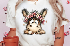 Whimsical Easter Donkey PNG Clipart Product Image 3