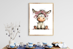 Whimsical Easter Donkey PNG Clipart Product Image 2