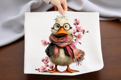 Whimsical Easter Duck Clipart Product Image 2