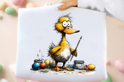 Whimsical Easter Duck Clipart Product Image 2