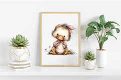 Whimsical Easter Duck Clipart Product Image 2