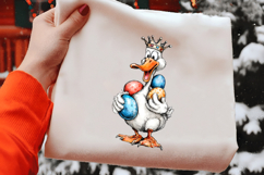 Whimsical Easter Duck Clipart Product Image 2