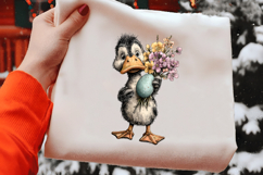 Whimsical Easter Duck Clipart Product Image 2