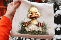 Whimsical Easter Duck Clipart Product Image 2