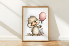 Whimsical Easter Duck Clipart Product Image 3