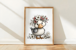 Whimsical Easter Duck Clipart Product Image 3
