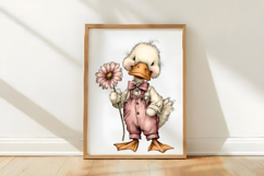 Whimsical Easter Duck Clipart Product Image 3