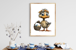 Whimsical Easter Duck Clipart Product Image 3