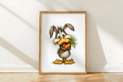 Whimsical Easter Duck Clipart Product Image 3