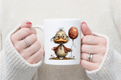 Whimsical Easter Duck Clipart Product Image 4