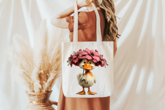 Whimsical Easter Duck Clipart Product Image 5