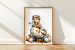 Whimsical Easter Duck Clipart PNG Product Image 3