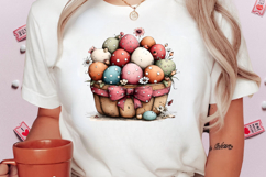 Whimsical Easter Egg Basket PNG Clipart Product Image 2