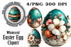 Whimsical Easter Egg Clipart Product Image 1