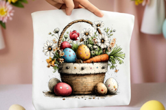 Whimsical Easter Eggs Basket Clipart Product Image 2