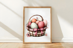 Whimsical Easter Eggs Basket Clipart Product Image 3