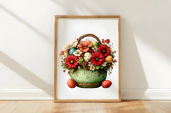 Whimsical Easter Eggs Basket Clipart Product Image 3