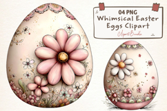 Whimsical Easter Eggs Clipart Product Image 1