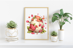 Whimsical Easter Eggs &amp; Flower Clipart PNG Product Image 2