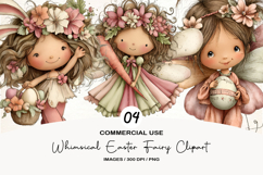 Whimsical Easter Fairy Clipart Product Image 1