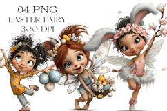 Whimsical Easter Fairy Clipart Product Image 1