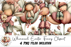 Whimsical Easter Fairy Clipart Product Image 1