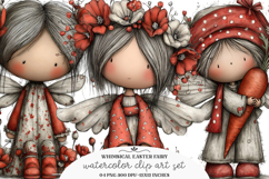 Whimsical Easter Fairy Clipart - Whimsical Easter Fairy Png Product Image 1