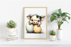 Whimsical Easter Farm Animal Clipart Product Image 2