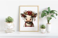 Whimsical Easter Farm Animals Clipart Product Image 2