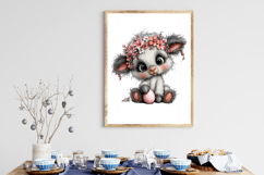 Whimsical Easter Farm Animals Clipart Product Image 3