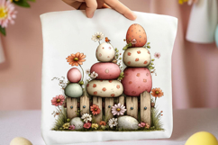 Whimsical Easter Fence Clipart Product Image 2