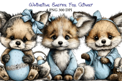 Whimsical Easter Fox Clipart Product Image 1