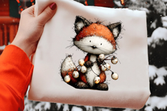 Whimsical Easter Fox Clipart Product Image 2