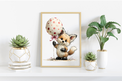 Whimsical Easter Fox Clipart Product Image 2