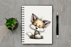Whimsical Easter Fox Clipart Product Image 2