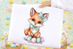 Whimsical Easter Fox Clipart Product Image 2