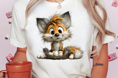 Whimsical Easter Fox Clipart Product Image 2