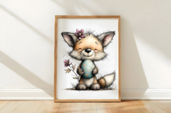 Whimsical Easter Fox Clipart Product Image 3