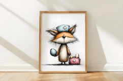 Whimsical Easter Fox Clipart Product Image 3