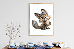 Whimsical Easter Fox Clipart Product Image 3