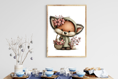 Whimsical Easter Fox Clipart Product Image 3