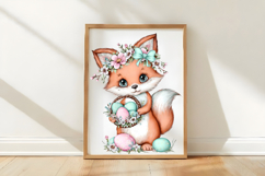 Whimsical Easter Fox Clipart Product Image 3