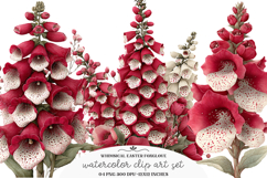 Whimsical easter foxglove clipart - easter foxglove Png Product Image 1