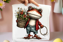 Whimsical Easter Frog Clipart Product Image 2