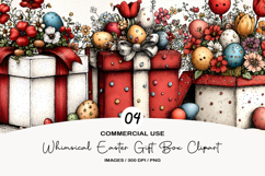 Whimsical Easter Gift Box Clipart Product Image 1