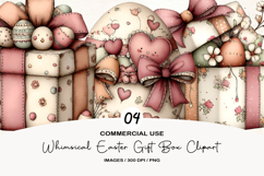 Whimsical Easter Gift Box Clipart Product Image 1