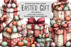 Whimsical Easter Gift Box Clipart Product Image 1