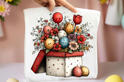 Whimsical Easter Gift Box Clipart Product Image 2